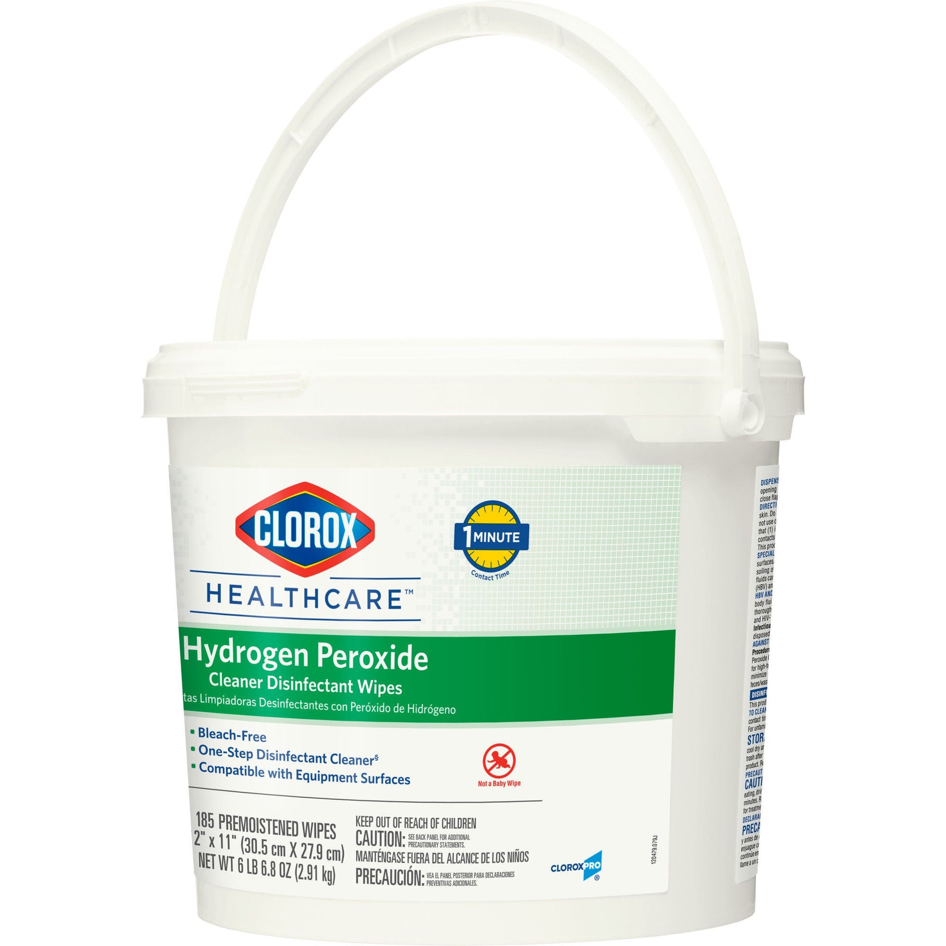 Clorox Healthcare® Hydrogen Peroxide Cleaner Disinfectant Wipes, Bucket, .