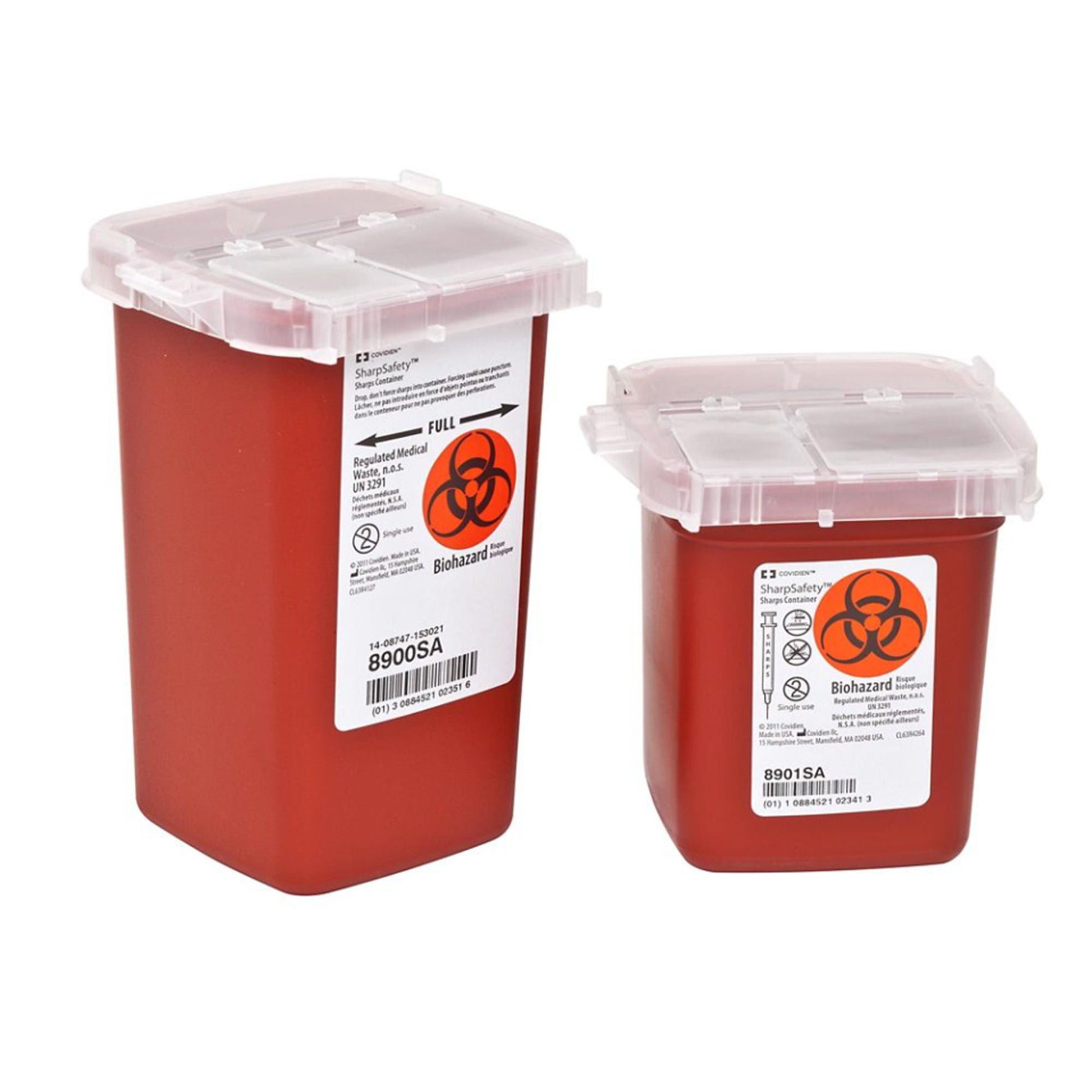 SharpSafety™ Phlebotomy Sharps Container, 1 Quart