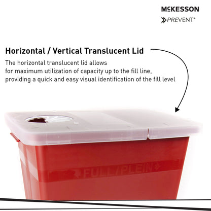 McKesson Prevent® Sharps Container, 8 Gallon