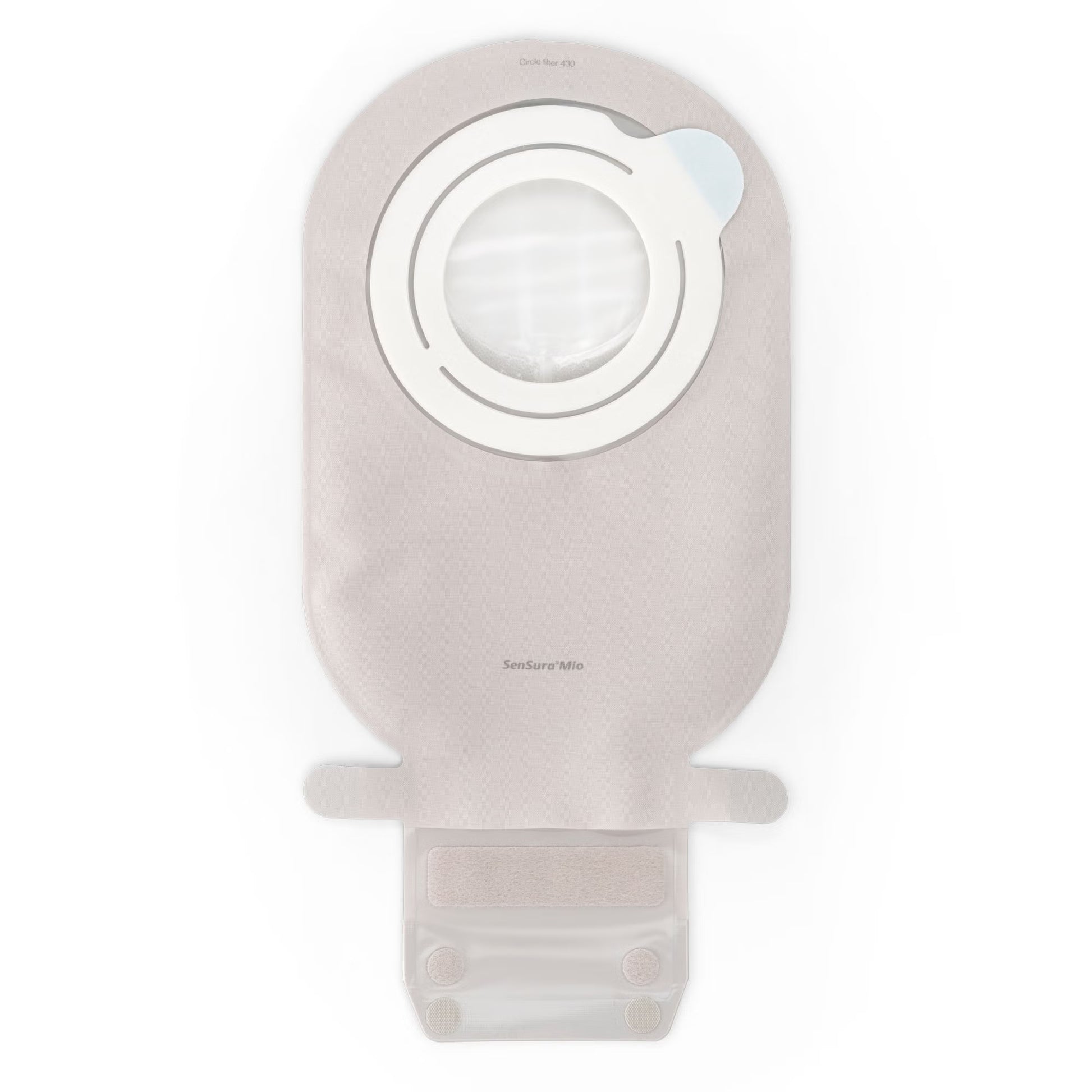 SenSura® Mio Flex 2-Piece Transparent Ostomy Pouch, Red Match
