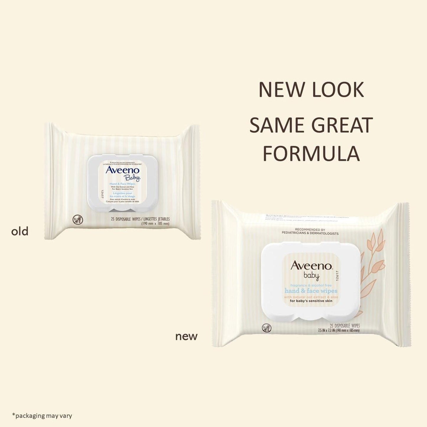 Aveeno® Baby Hand and Face Wipes Fragrance Free