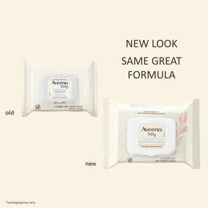 Aveeno® Baby Hand and Face Wipes Fragrance Free