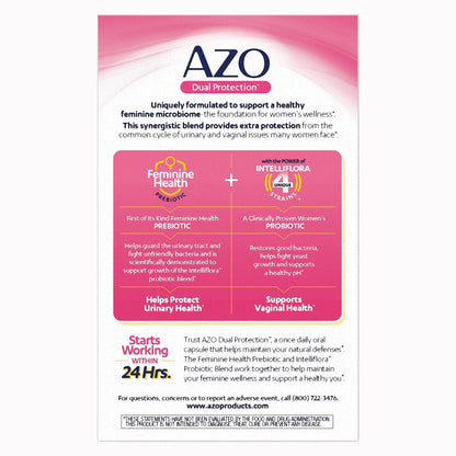 AZO® Dual Protection Urinary + Vaginal Support Capsules