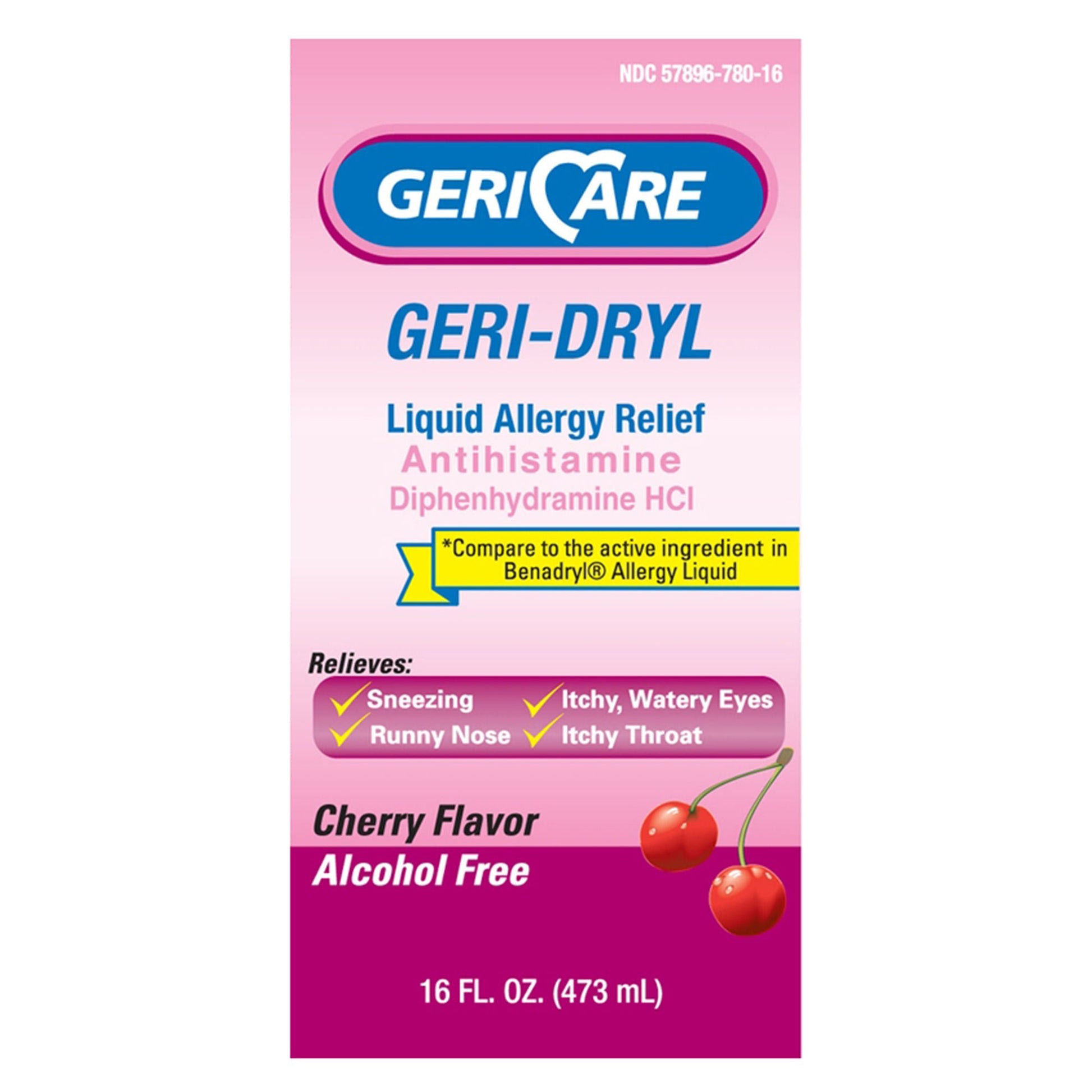 Geri-Care Allergy Relief 12.5 mg / Strength Liquid 16 oz.