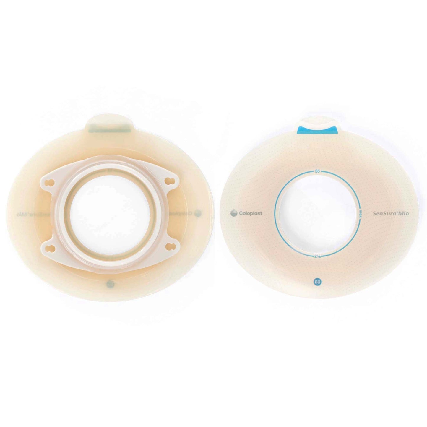 SenSura® Mio Click Ostomy Barrier, Stoma Opening, Red Color Match