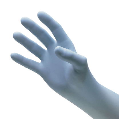 NitriDerm® Ultra Blue Nitrile Exam Gloves, Light Blue - view 6