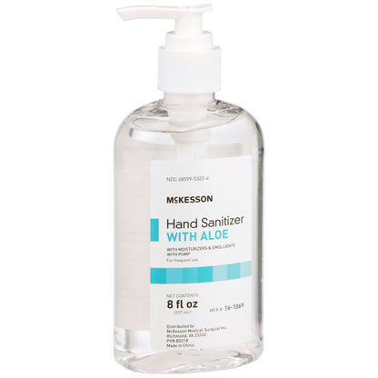 McKesson Gel Hand Sanitizer with Aloe, Pump Bottle