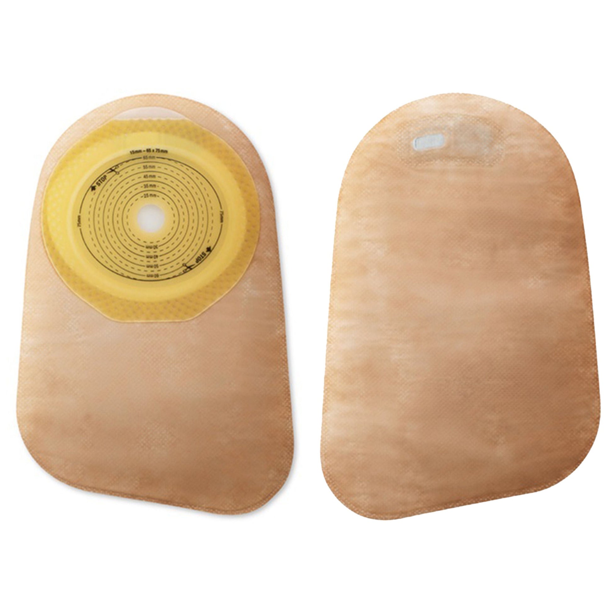 Premier™ 82325 One-Piece Beige Colostomy Pouch, Pre-cut to Fit Stomas