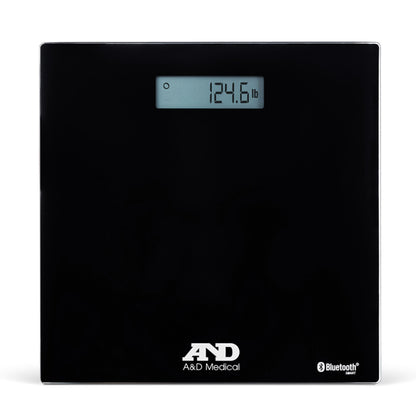 A&D Medical Floor Scale Digital Display 200 kg Capacity Chrome Battery Operated