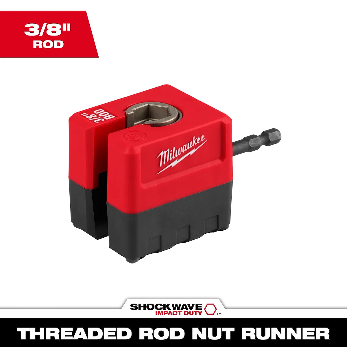 Milwaukee SHOCKWAVE Impact Duty 3/8" Threaded Rod Nut Runner 48-32-2391 | Not Applicable Battery