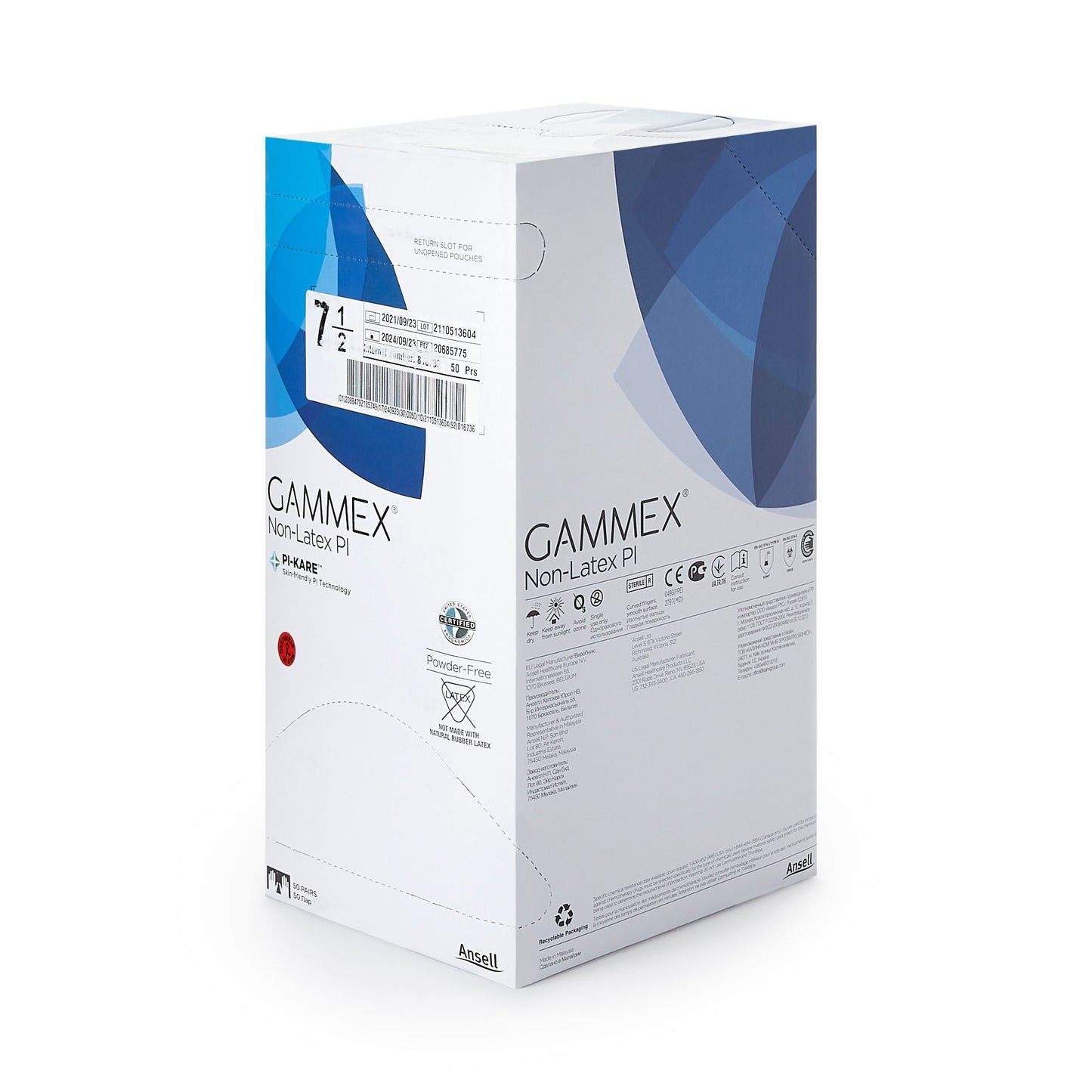 Sterile GAMMEX® Non-Latex PI Polyisoprene Surgical Gloves, White - view 3