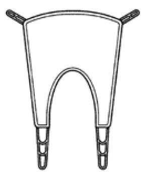 Hoyer Quick Fit Padded Sling 4 Point Cradle X-Large 500 lbs. Weight Capacity