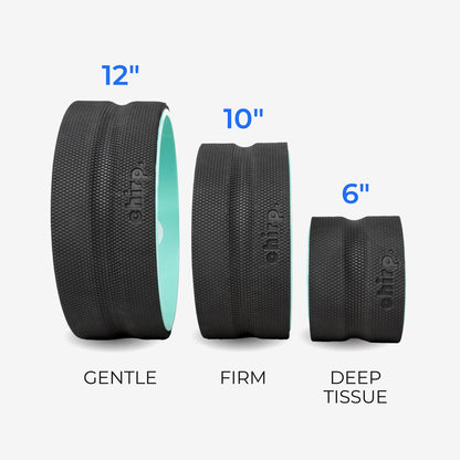Chirp Massage Wheel Set 4 / 6/ 10 Inch Diameter X 5 Inch Width