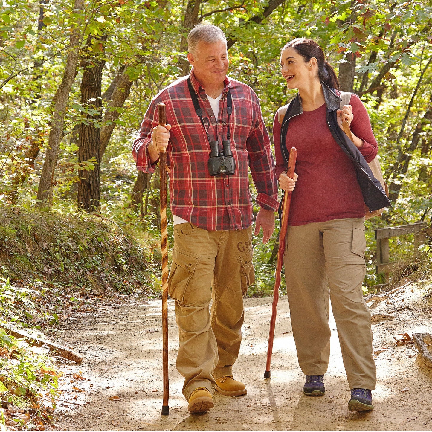 Brazos™ Twisted Cedar Backpacker Handcrafted Walking Stick, 58-Inch