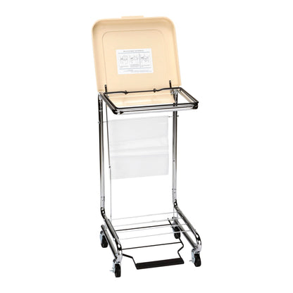 McKesson Hamper Stand with Foot Pedal & Self-Closing Lid