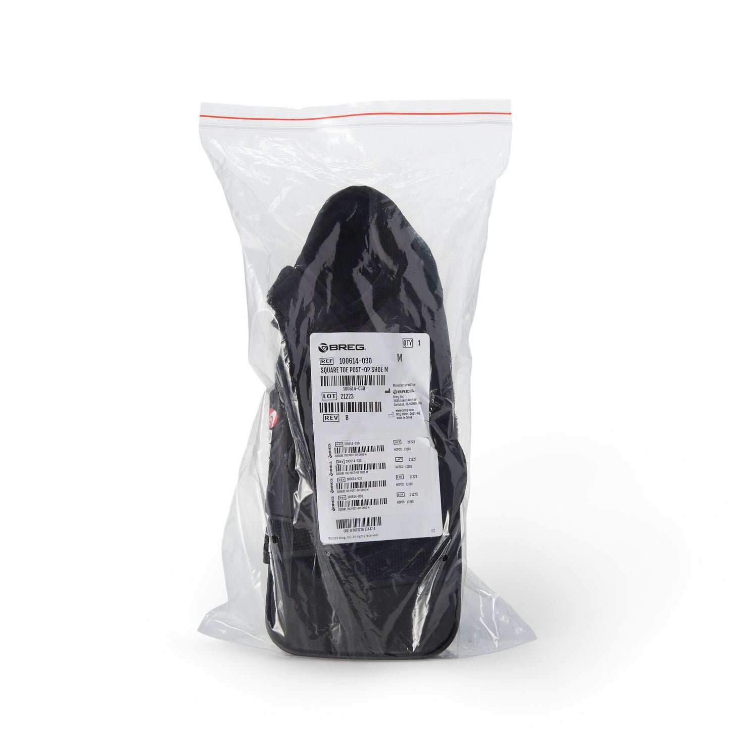 Post-Op Shoe Medium Unisex Black