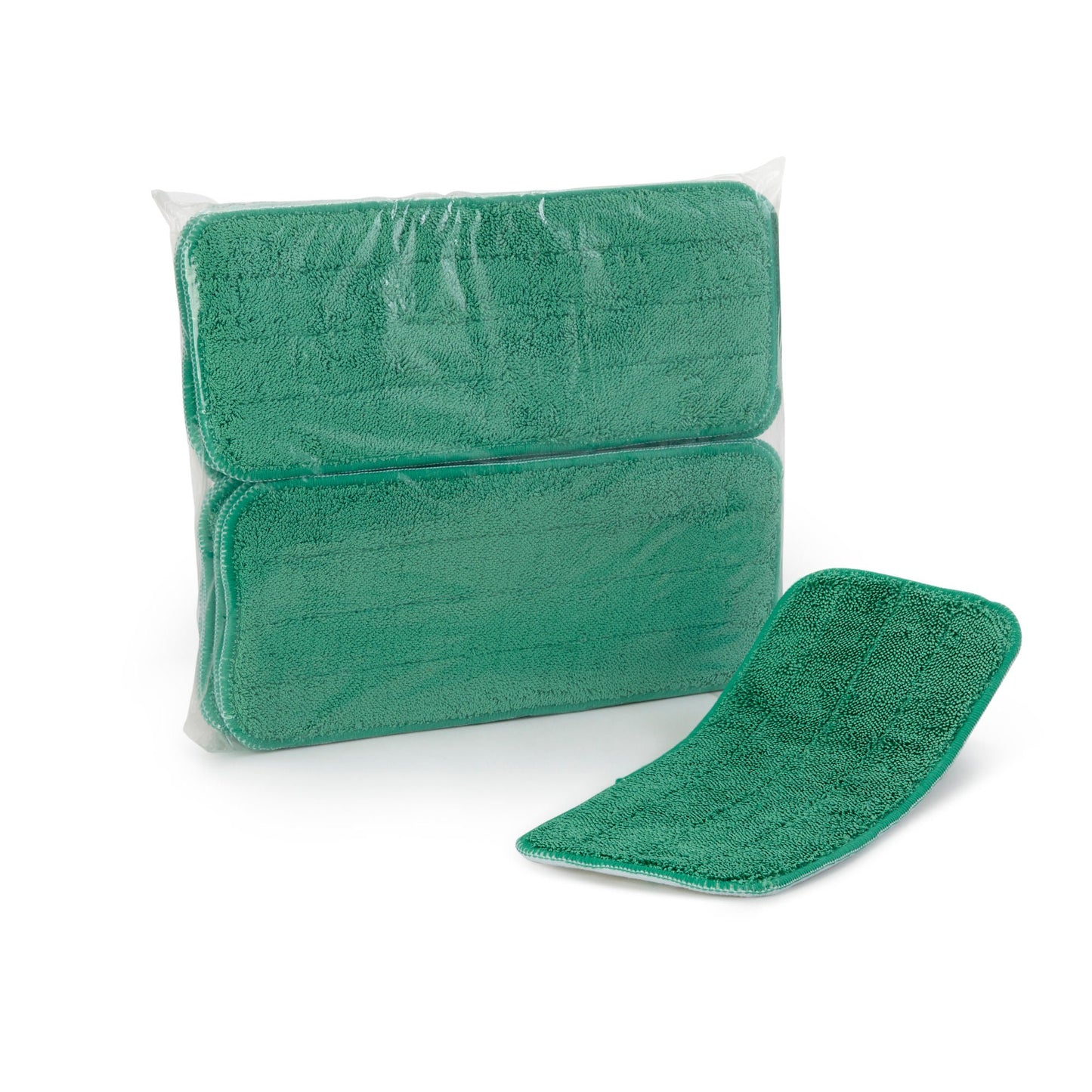 Wet Mop Pad Bound Edge Green Polyester / Polyamide Reusable