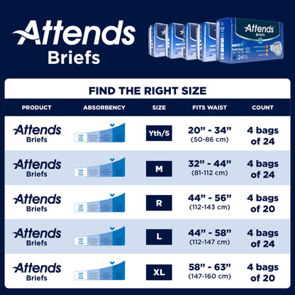 Attends® Briefs Youth/