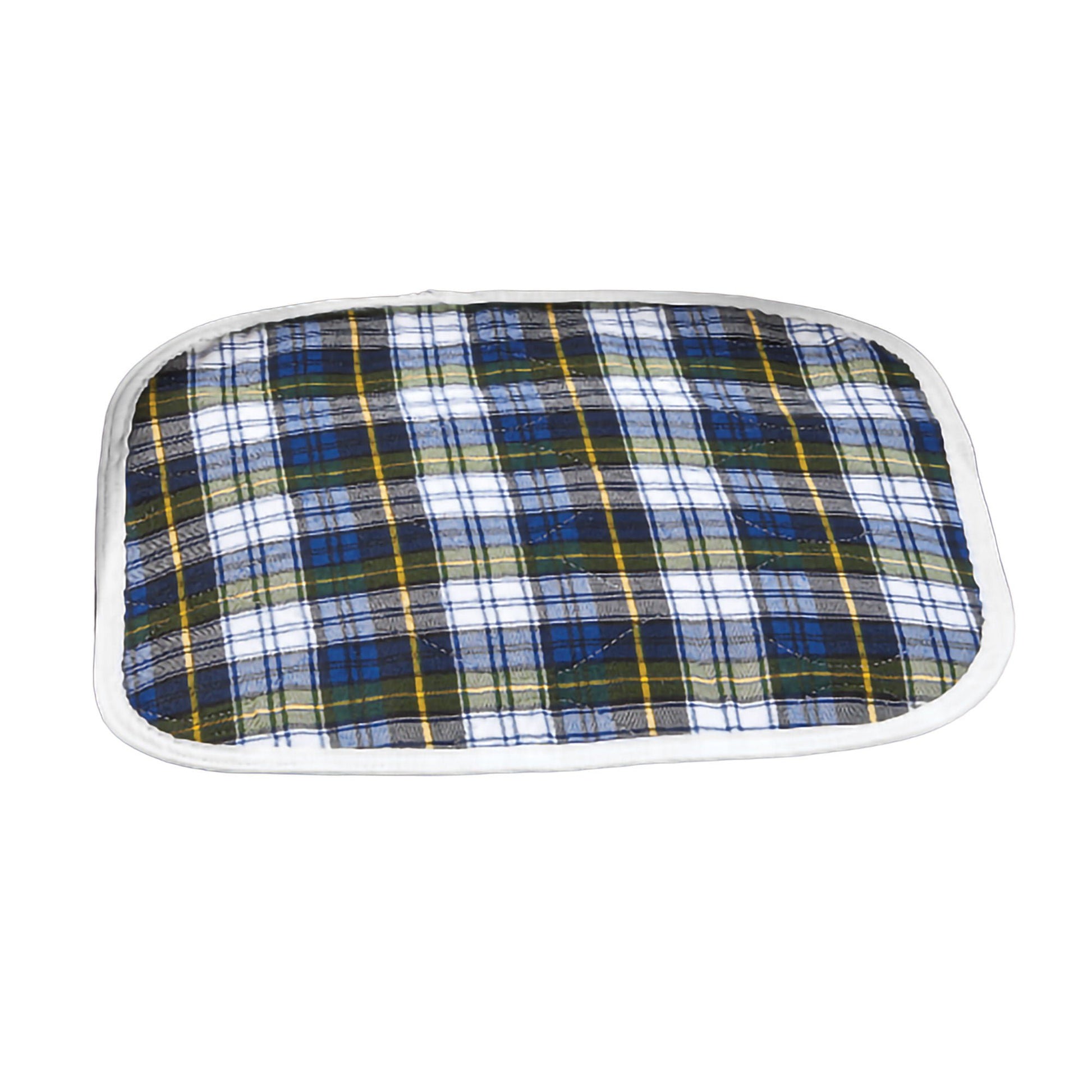 CareFor™ Deluxe Green Plaid Reusable Chair Pad