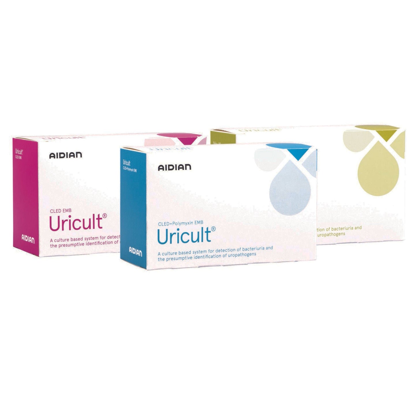 Uricult Urinalysis Test Kit CLED / Polymyxin / EMB 10 Tests CLIA Non-Waived