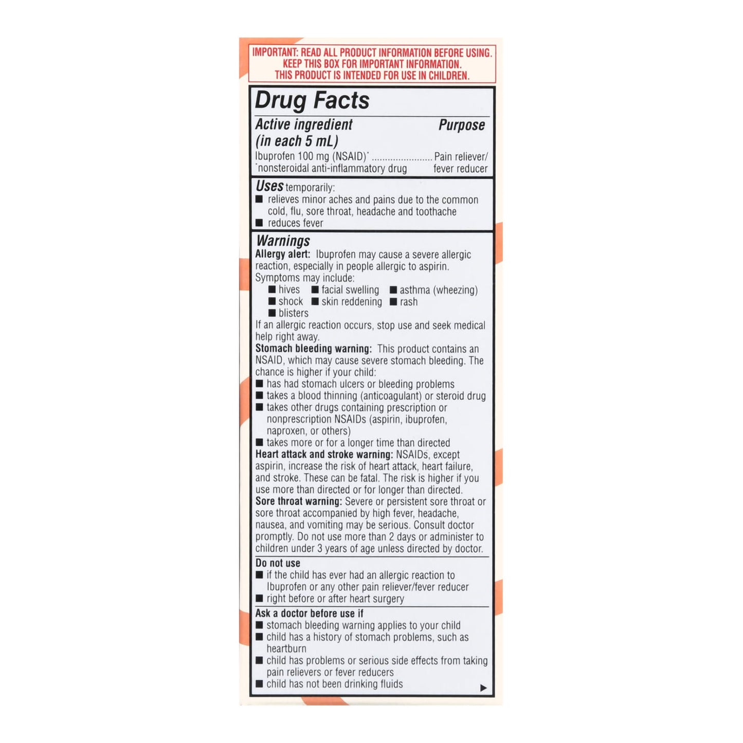Foster & Thrive™ Children's Ibuprofen Oral Suspension Grape
