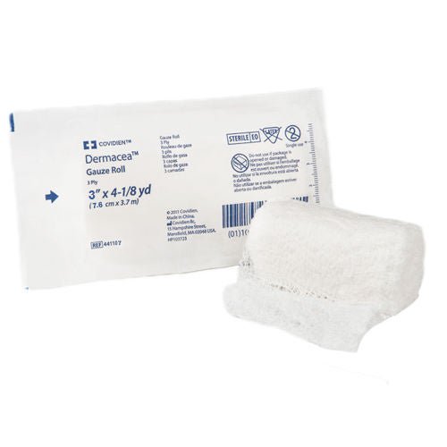 Dermacea™ Sterile Fluff Bandage Roll, 3-Ply