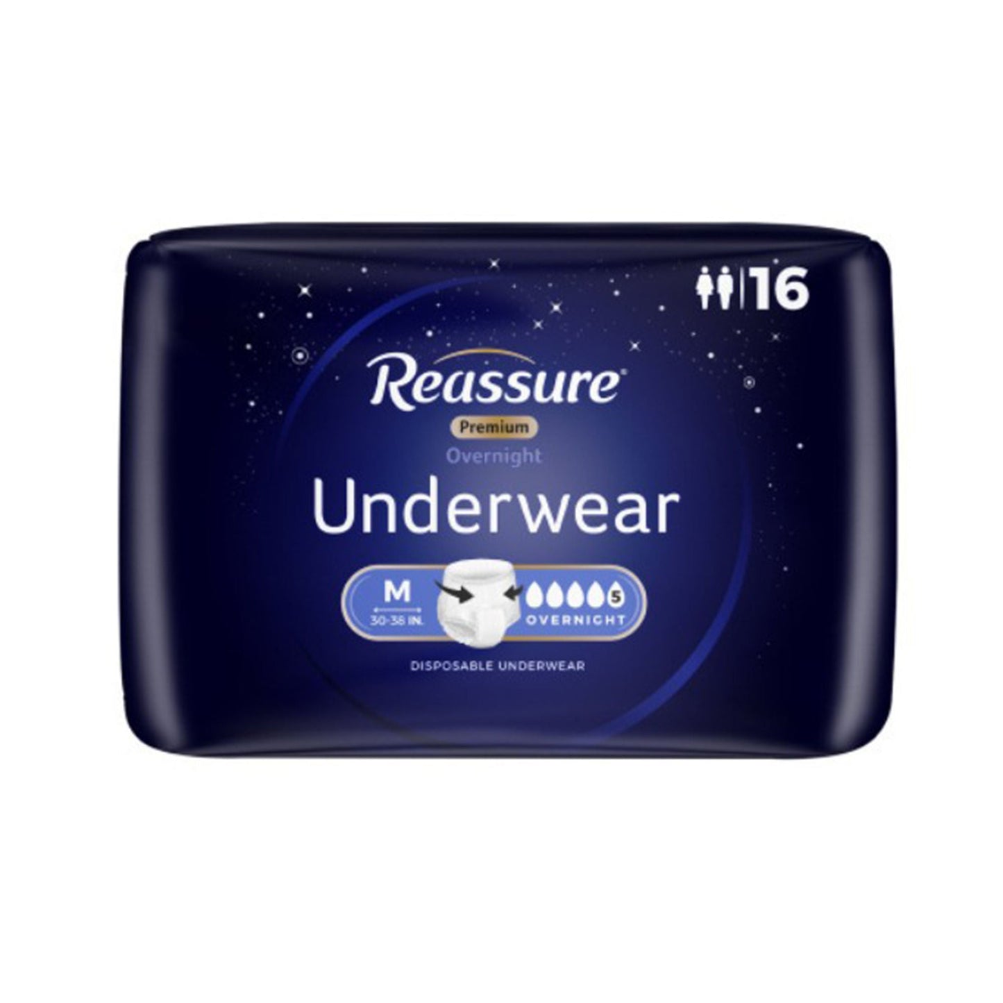 Reassure® Premium Overnight Absorbent Underwear