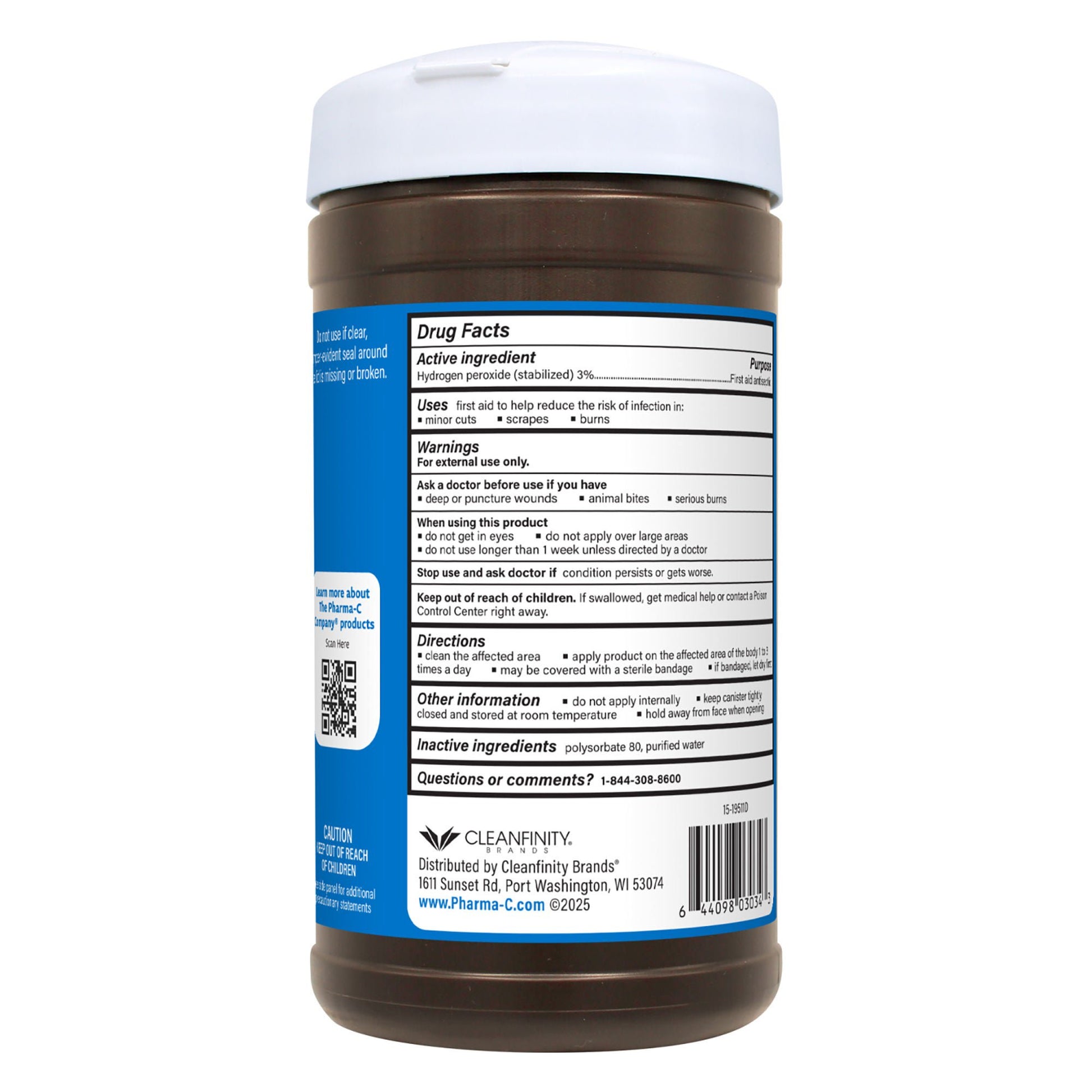 Pharma-C-Wipes® Hydrogen Peroxide Antiseptic