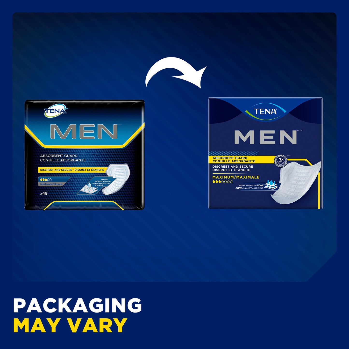 Tena® MEN™ Maximum Guards, Bladder Control Pad