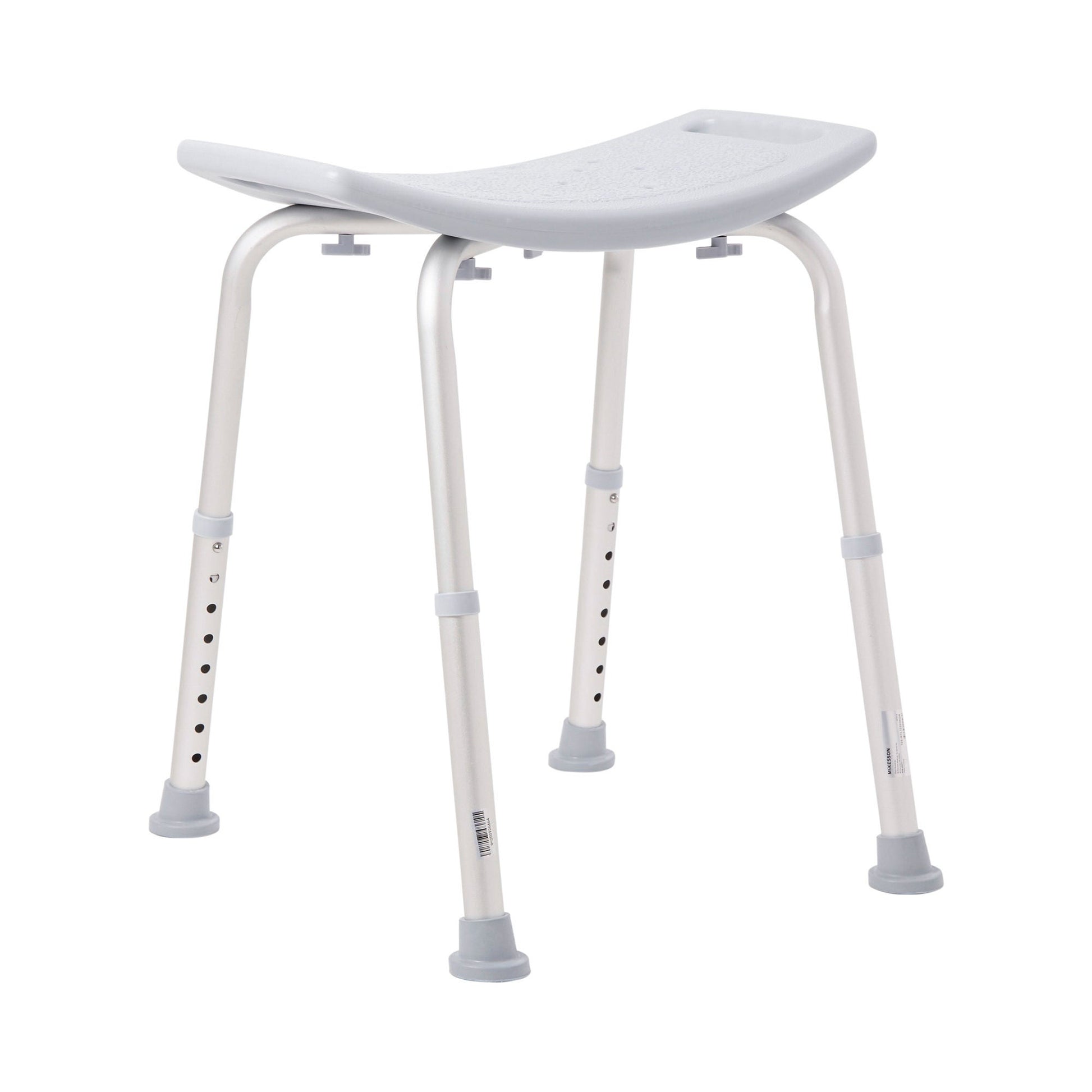 McKesson Aluminum Bath Bench Without Backrest, 15.5 – 19.5 Inch, Gray