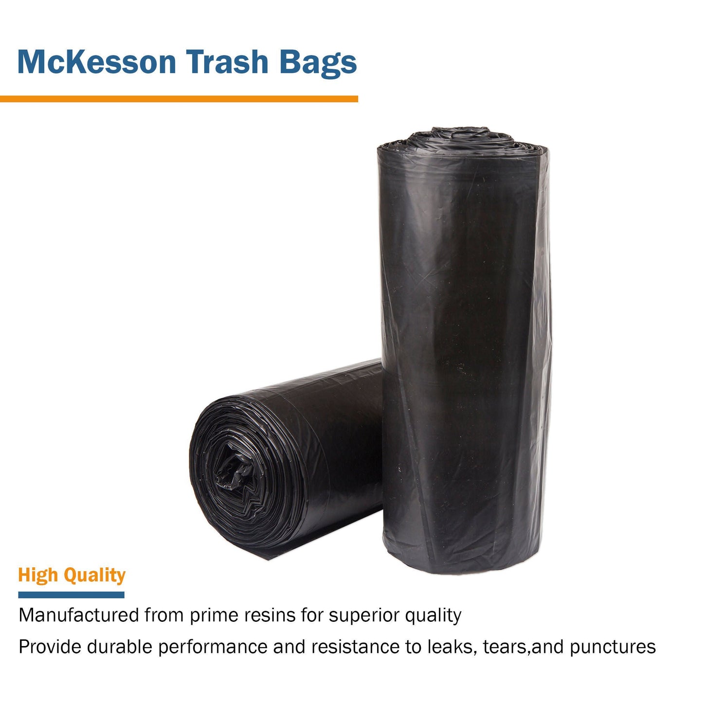 McKesson Super Heavy Duty Trash Bag, Black