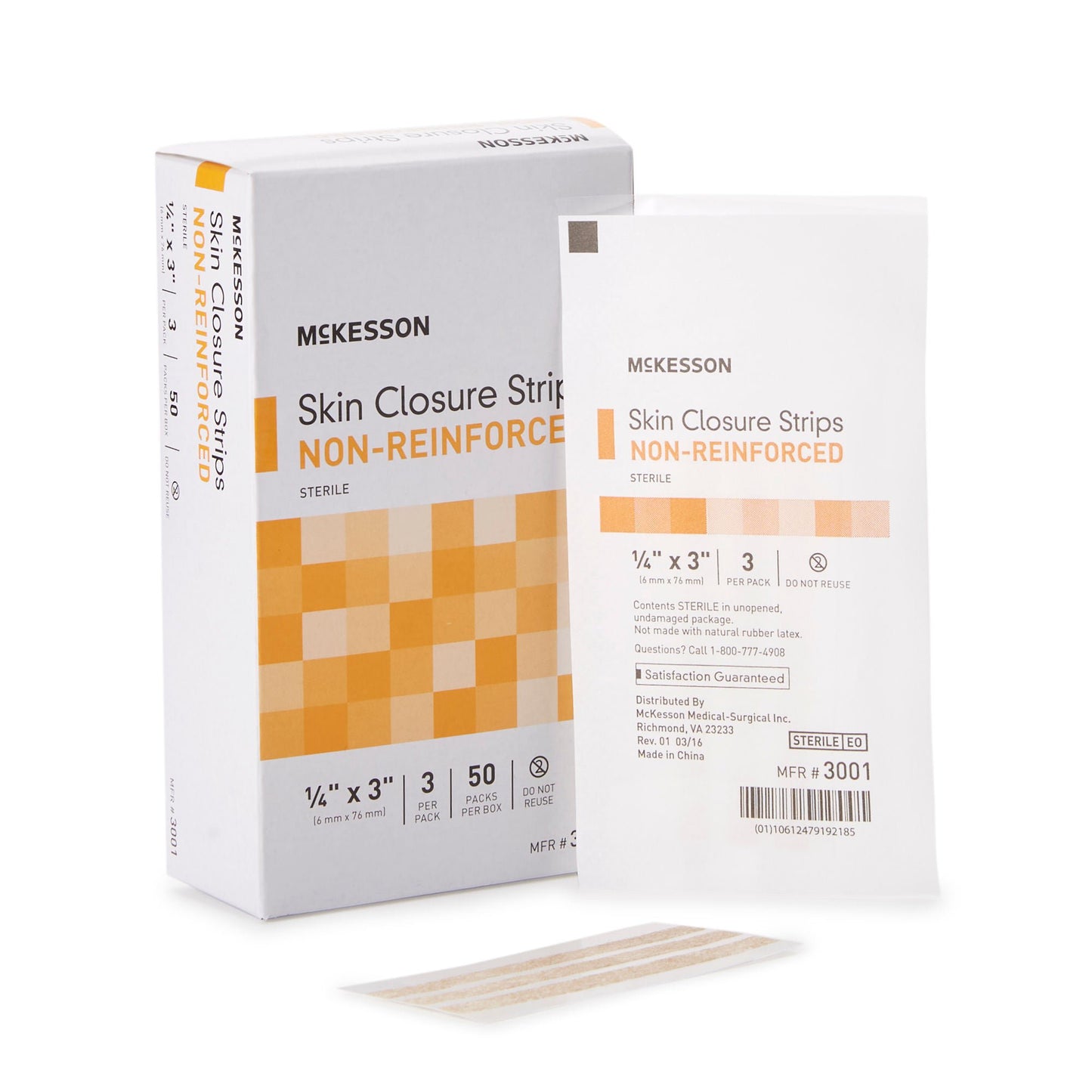 McKesson Nonreinforced Skin Closure Strip