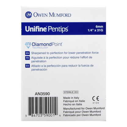 Unifine® Pentips® Standard Insulin Pen Needle, 6-millimeter