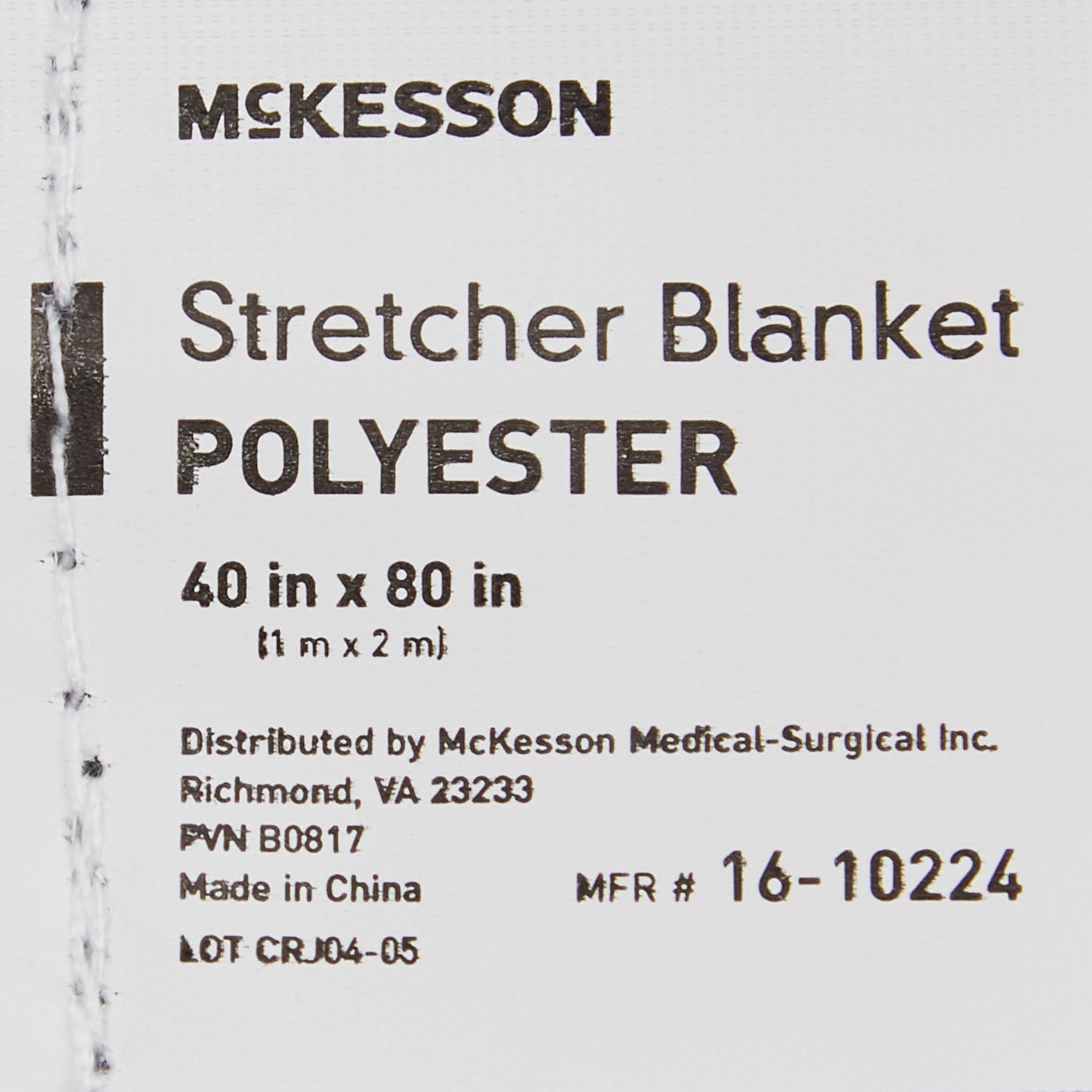 McKesson Polyester Stretcher Blanket