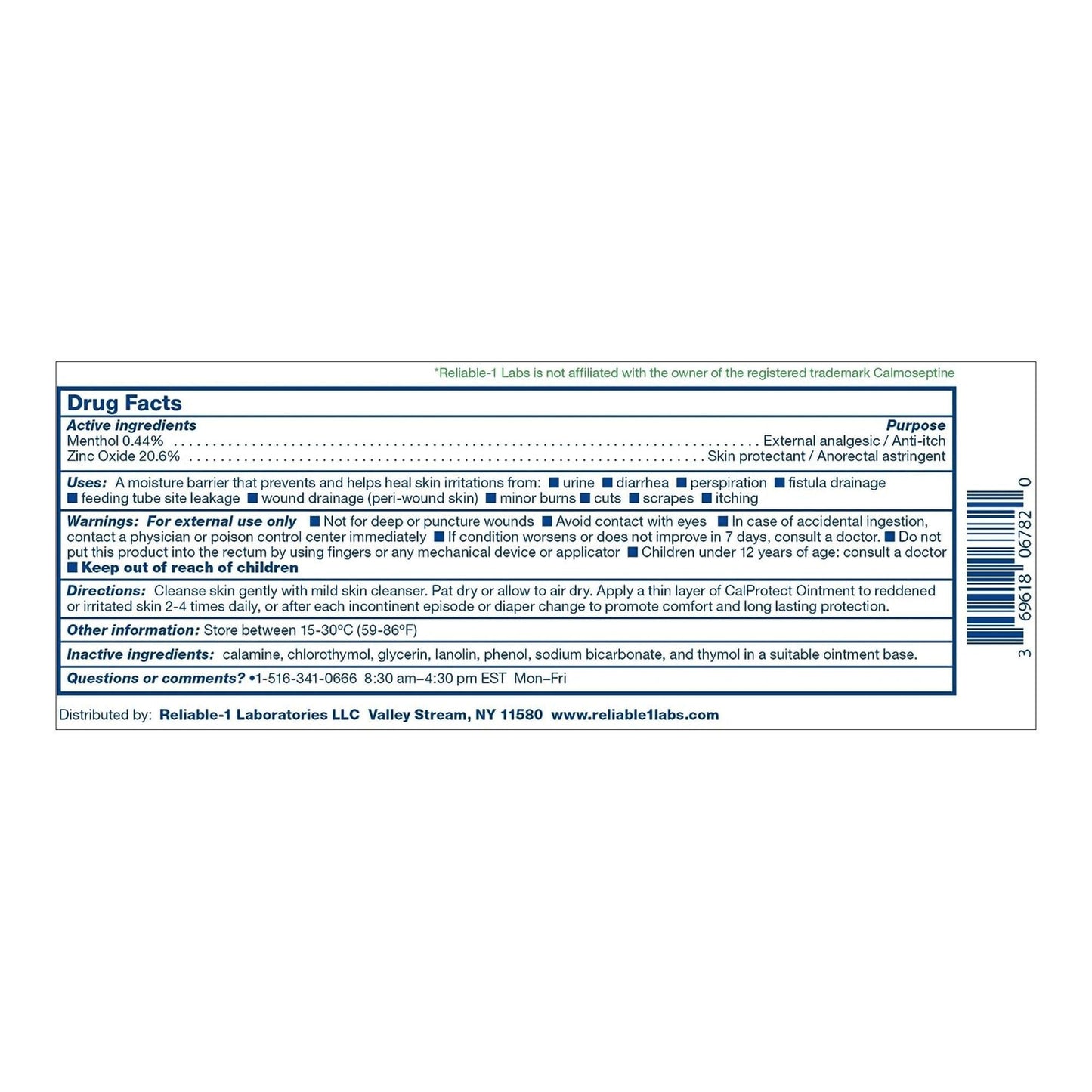 CalProtect Skin Protectant Tube Scented Ointment