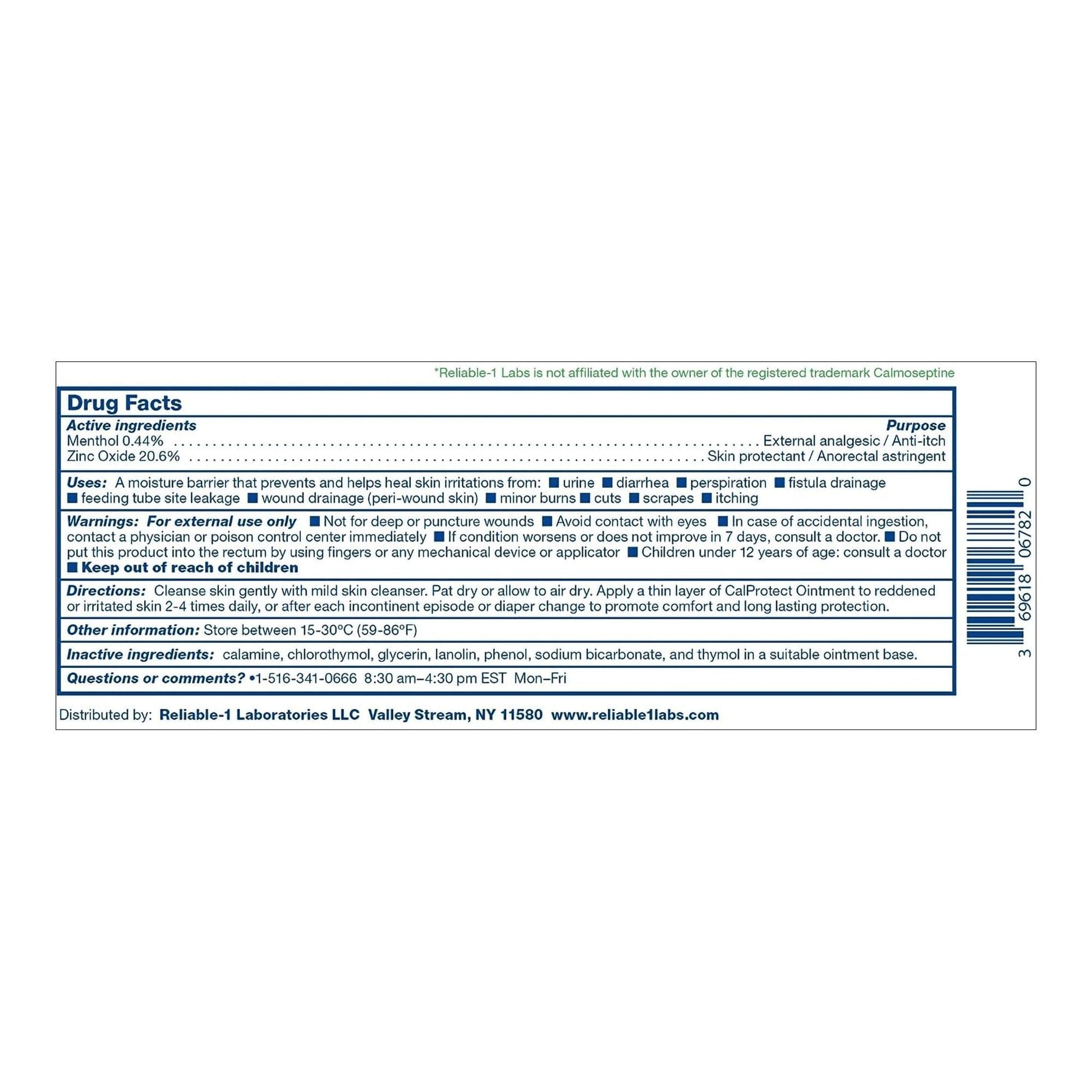 CalProtect Skin Protectant Tube Scented Ointment