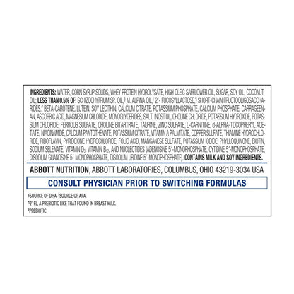 Similac Pro-Total Comfort Infant Formula Unflavored Bottle Liquid Iron Lactose Sensitivity