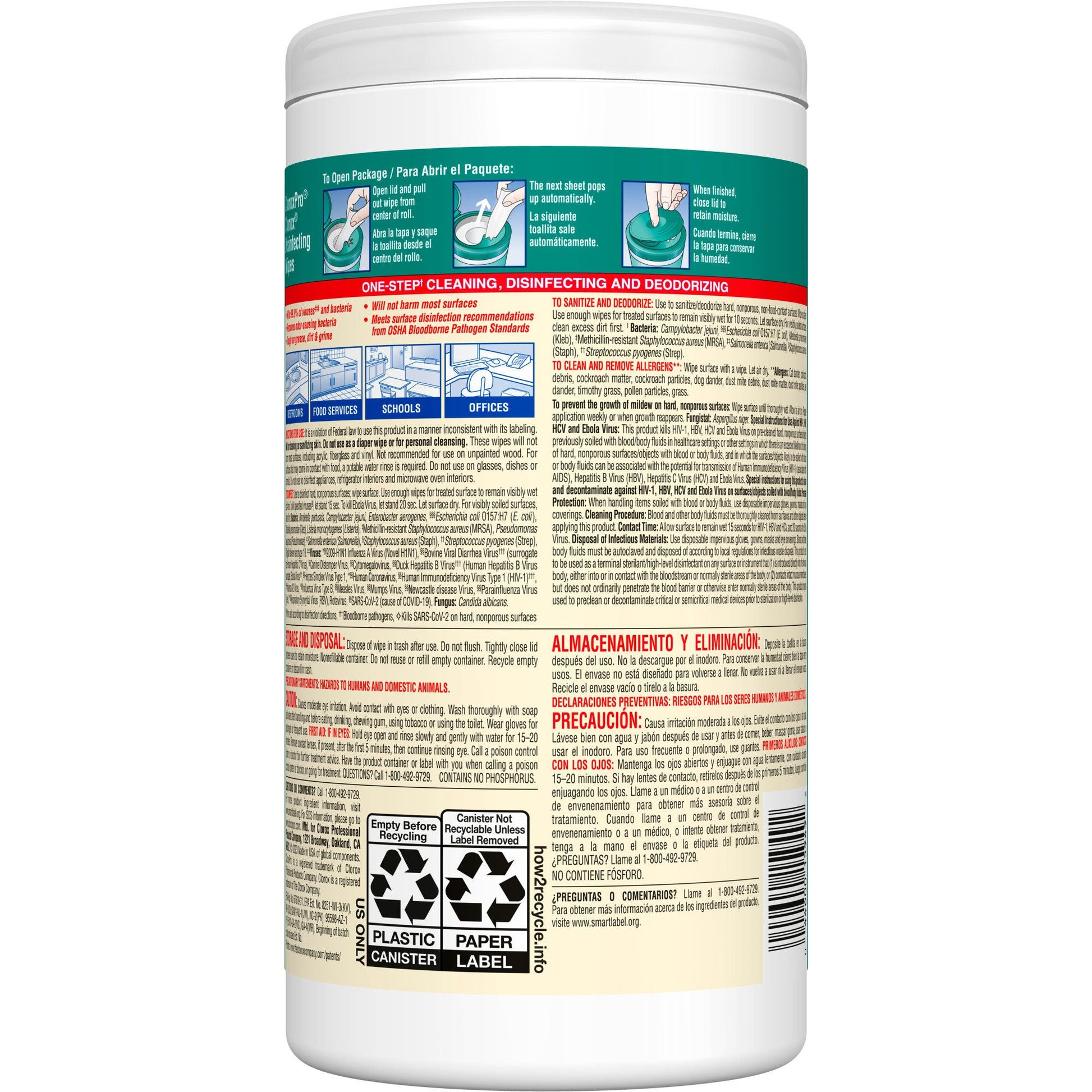 Clorox Pro™ Clorox® Disinfecting Wipes, Fresh Scent, .