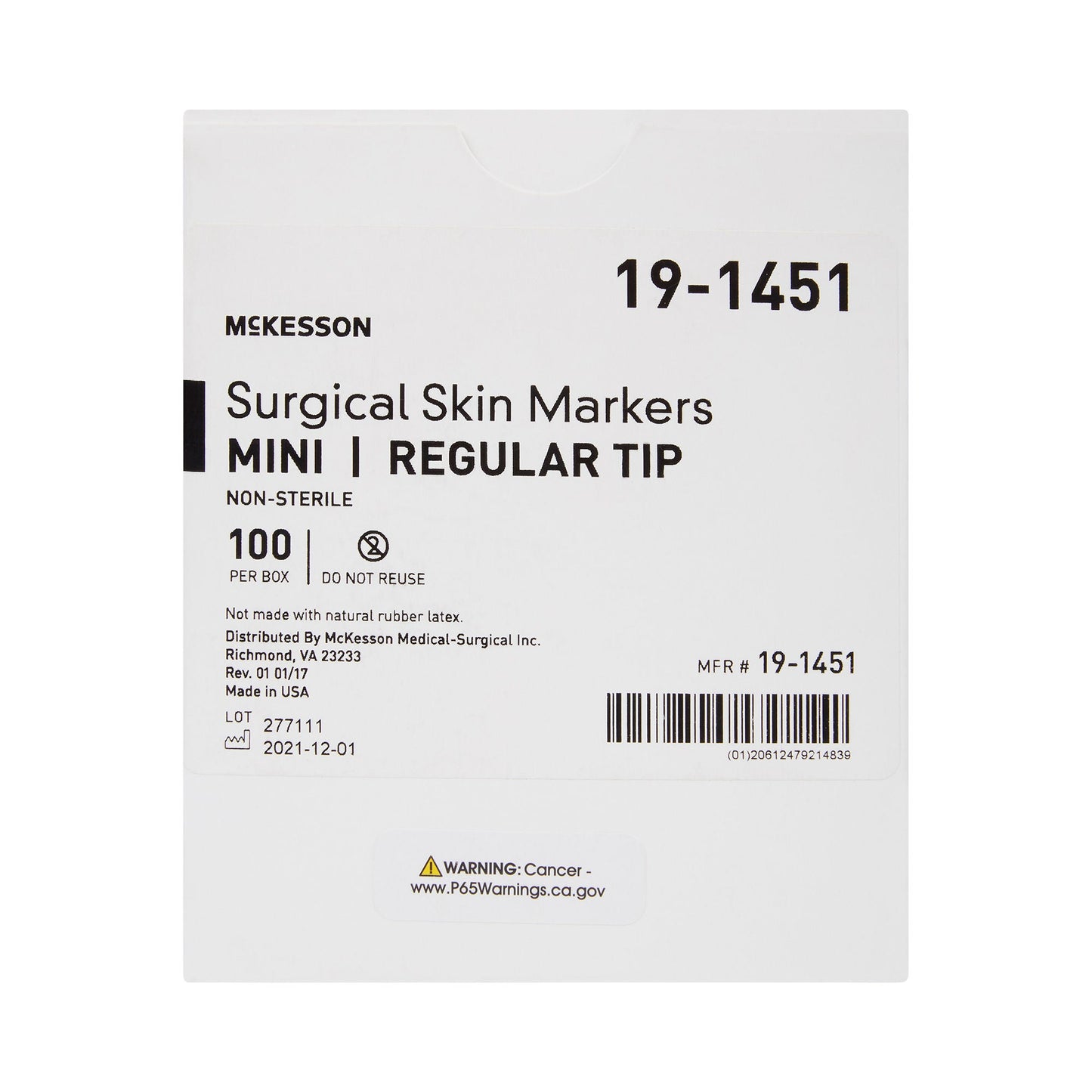 McKesson Skin Marker, Prep-Resistant Gentian Violet Ink, Regular Tip, Mini Size - view 8