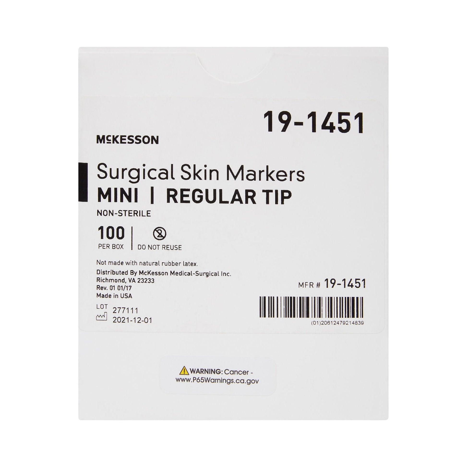 McKesson Skin Marker, Prep-Resistant Gentian Violet Ink, Regular Tip, Mini Size - view 8