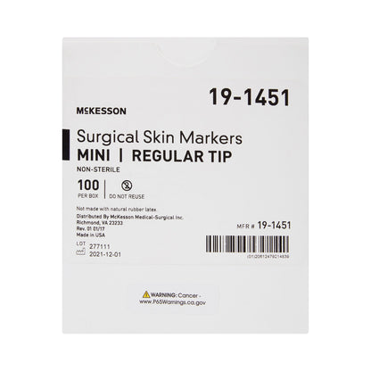 McKesson Skin Marker, Prep-Resistant Gentian Violet Ink, Regular Tip, Mini Size - view 8