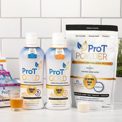 ProT Gold Berry Liquid Protein, bottle