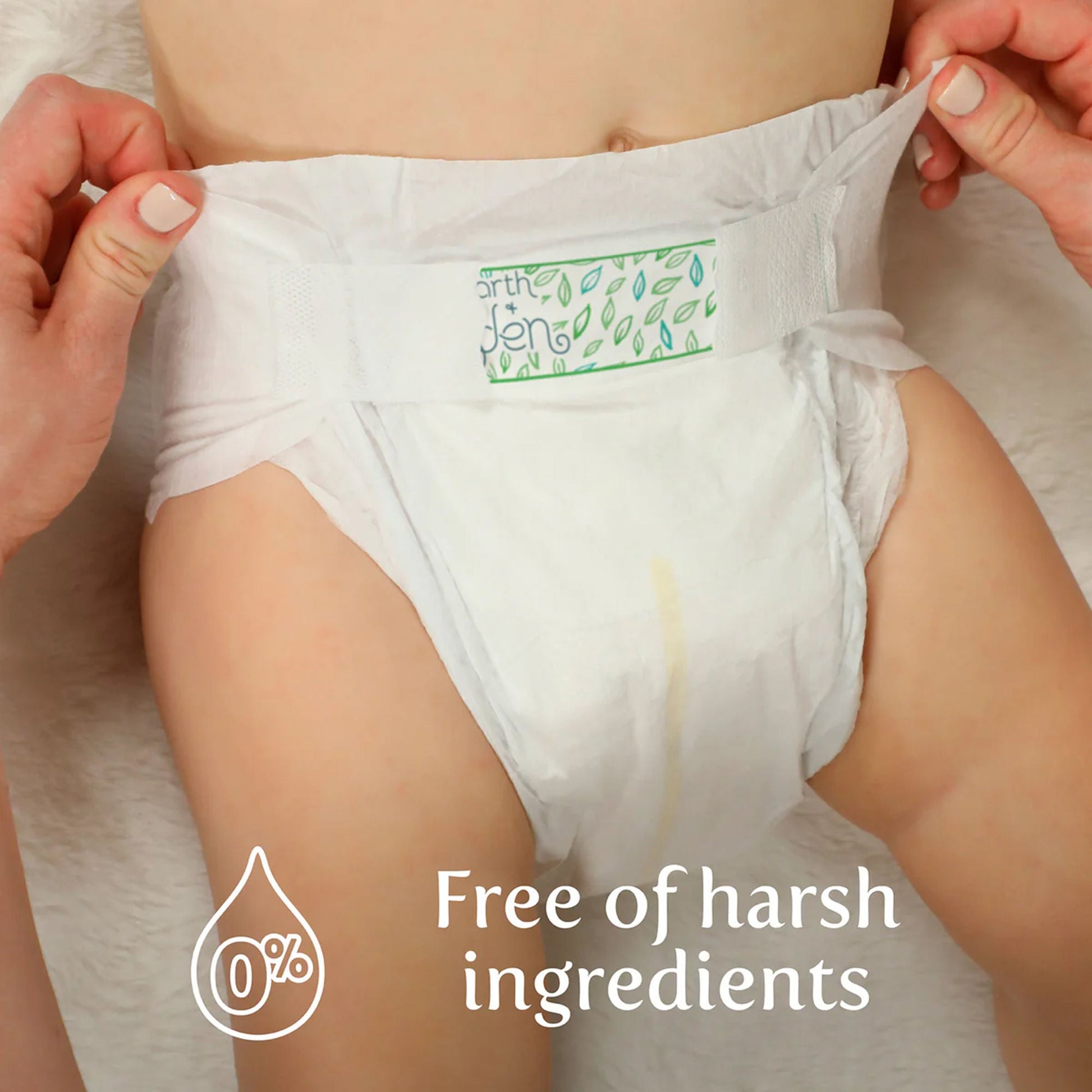 Earth & Eden Sensitive Baby Diapers, for Babies Weighing 8 – 14 lbs.