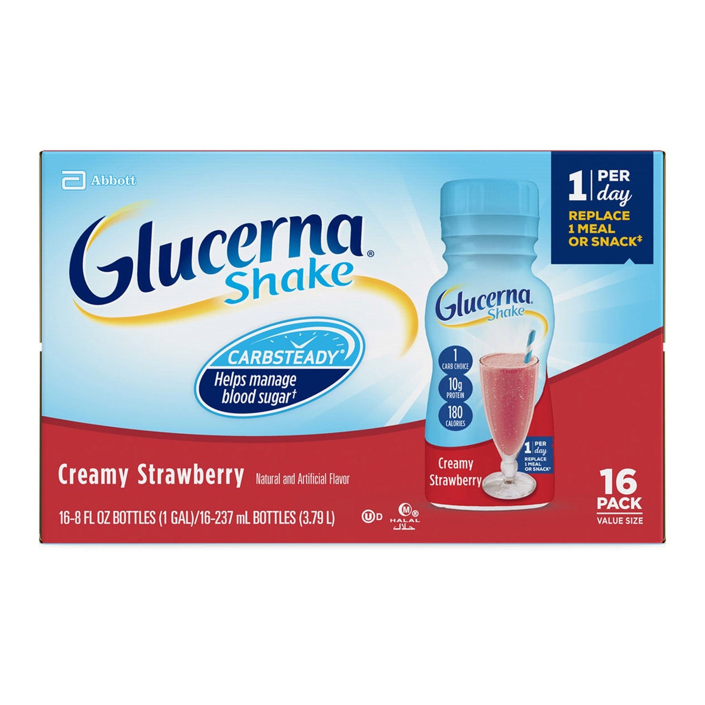 Glucerna® Original Shake, Strawberry Flavor, bottle