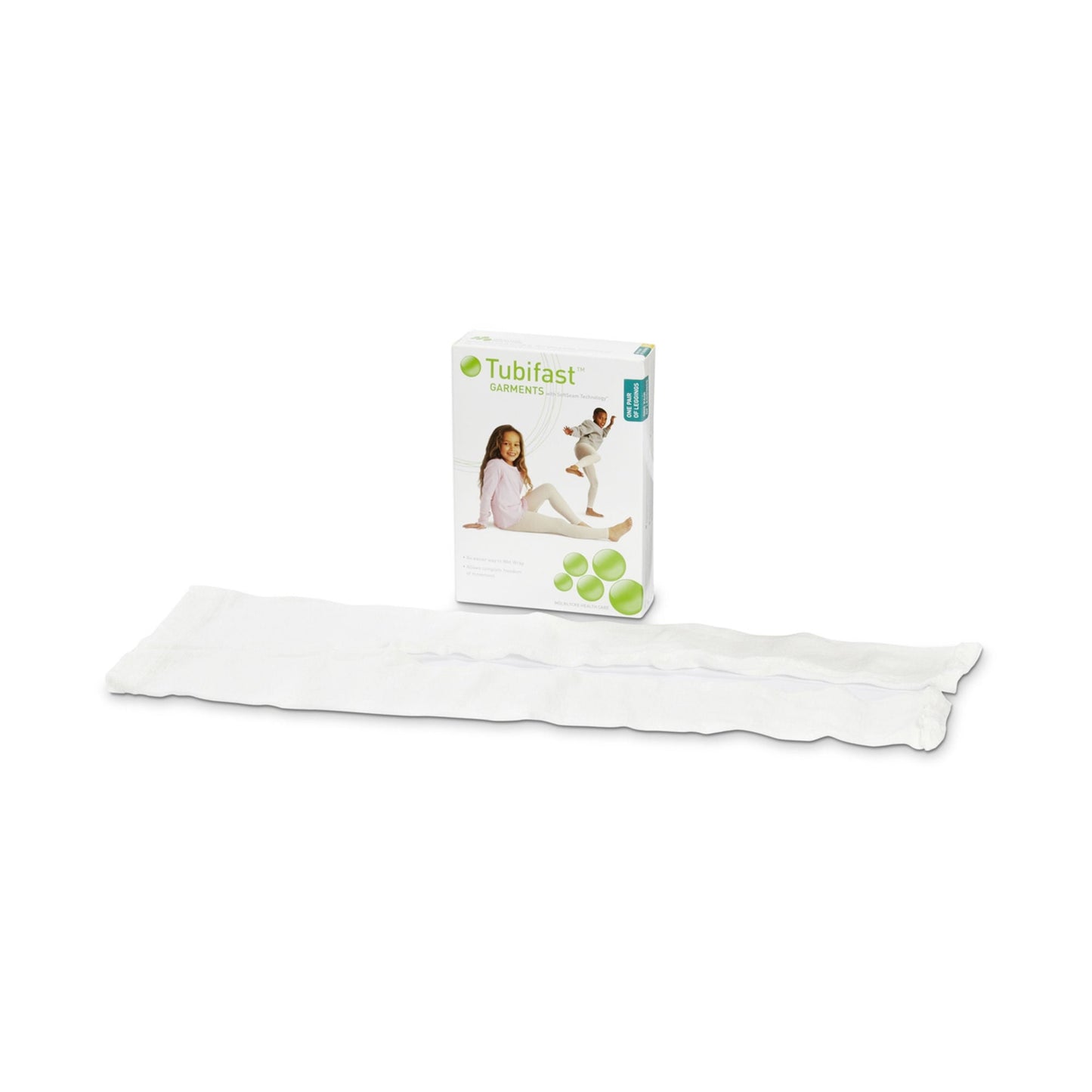 Tubifast Garment Tubular Retainer Dressing Legging White Viscose / Polyamide / Elastane Size 2 to 5 Years Leg
