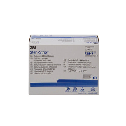 3M Steri-Strip Skin Closure Strips, Reinforced Strip, White