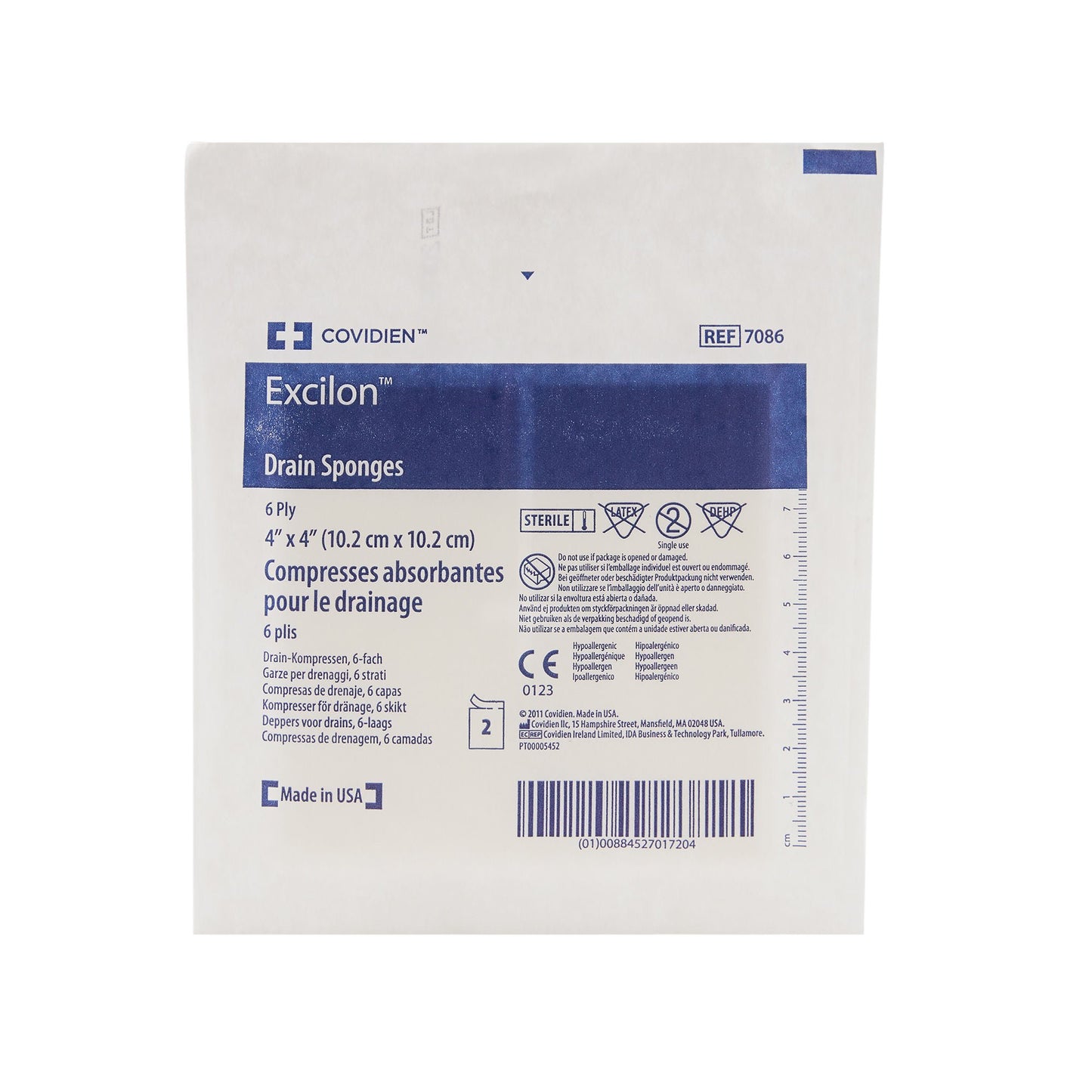 Excilon™ I.V. / Drain Split Dressing, 6-Ply