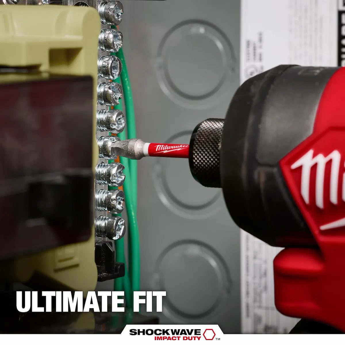 Milwaukee SHOCKWAVE Impact Duty 3-1/2" SQ1 Bit (2 PK) 48-32-4670 | SQ1 Drive, 2-Piece