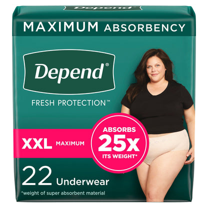 Depend® Fresh Protection™ Women's Maximum Absorbency Underwear