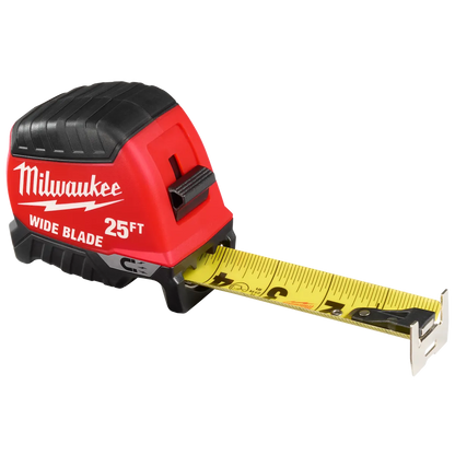 Milwaukee 25ft Wide Blade Magnetic Tape Measure 48-22-1225M | 300 in Blade Length